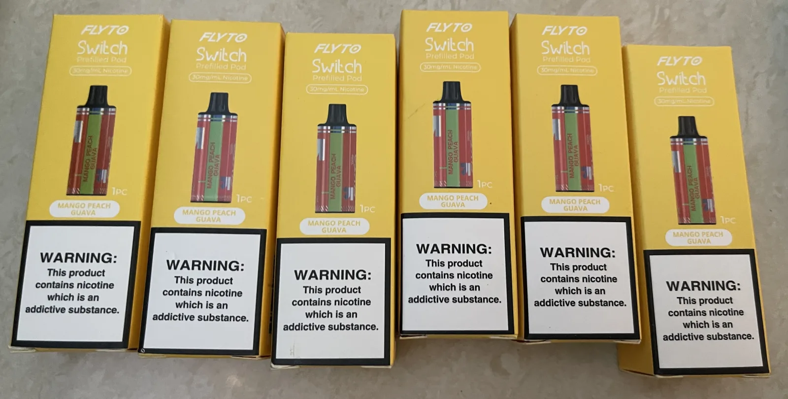 FLYTO Switch Prefilled Pod – Mango Peach Guava Flavor product image 2