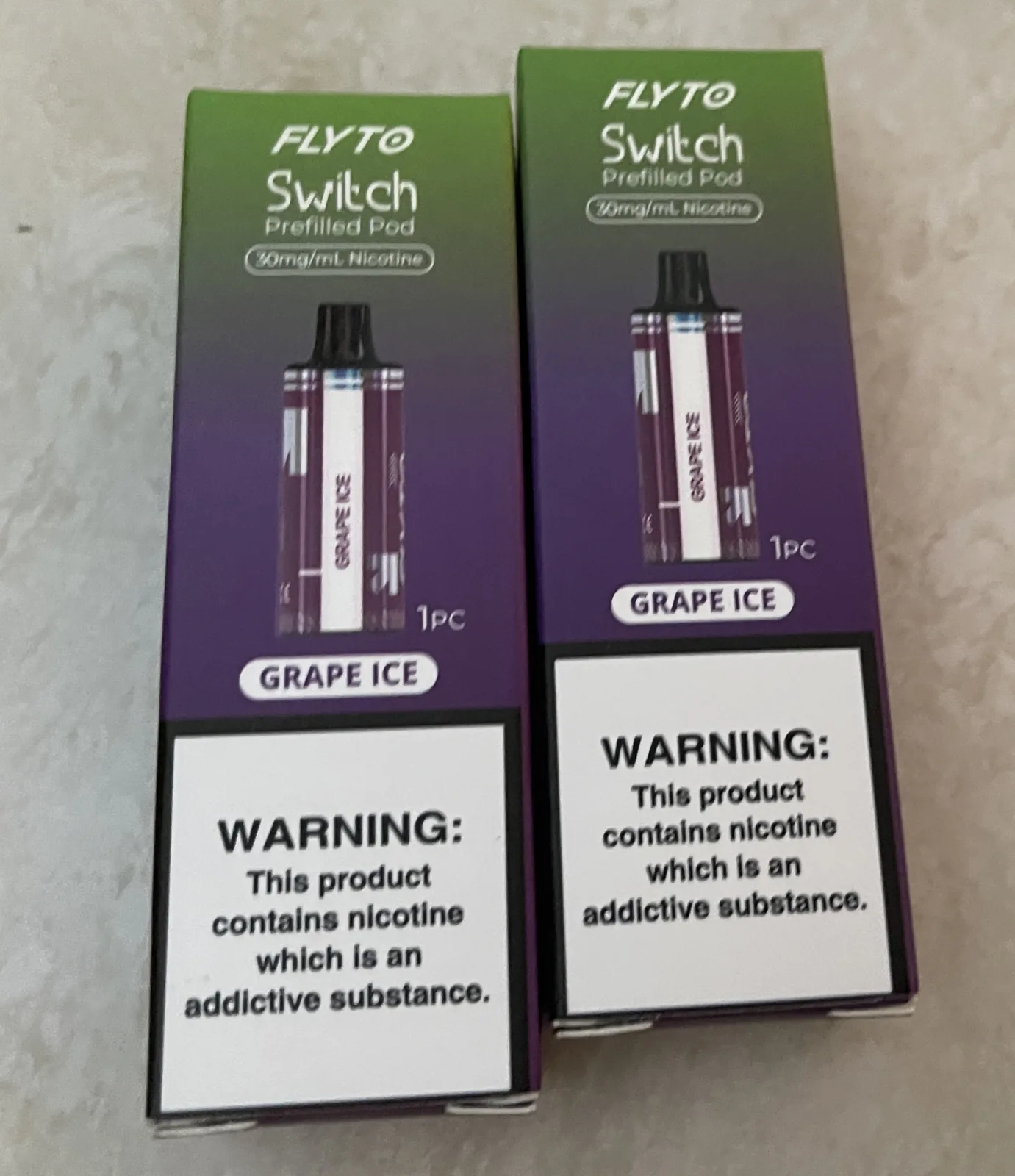 FLYTO Switch Prefilled Pod – Grape Ice 30mg/mL Nicotine product image 2