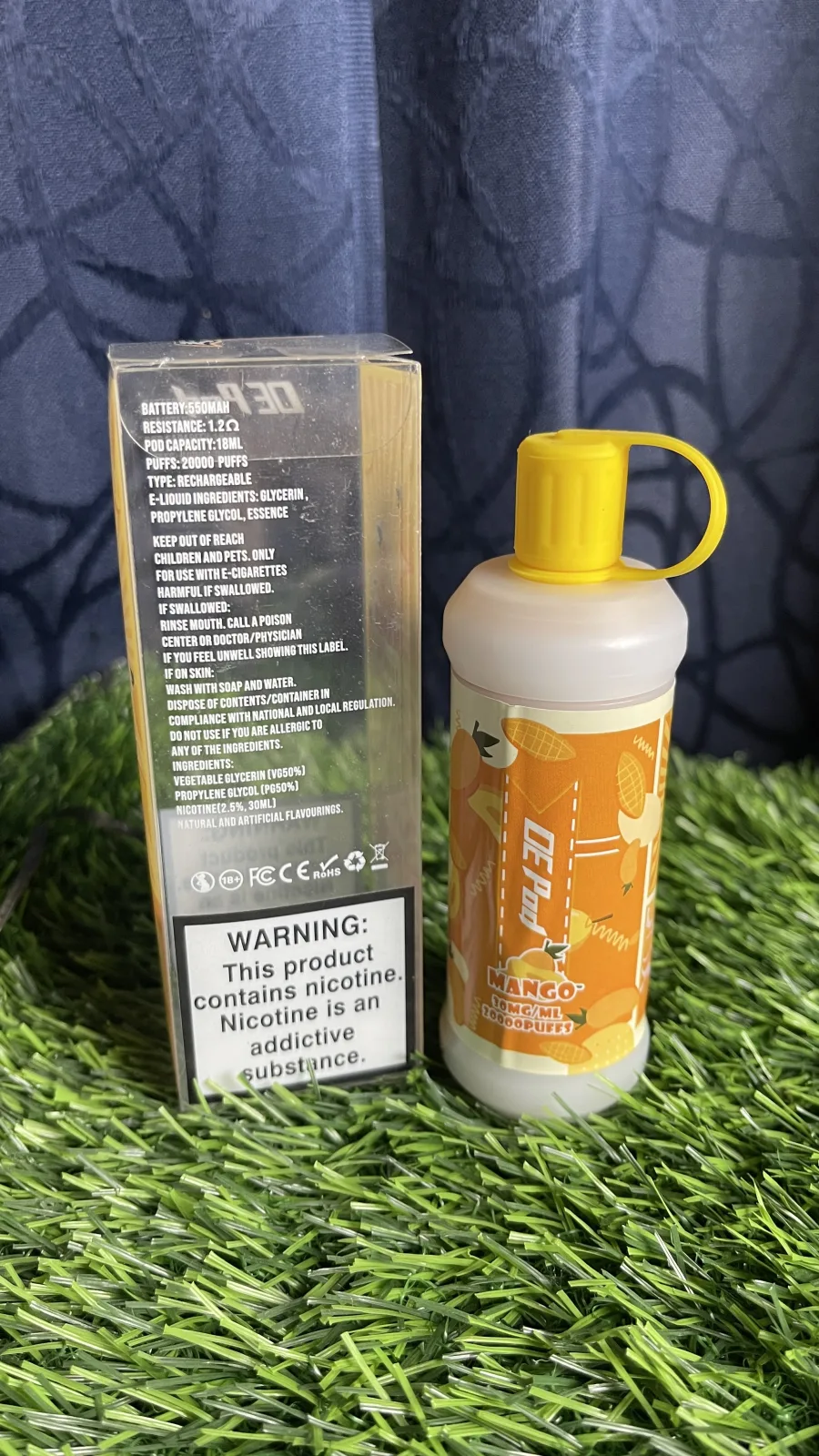 DE Pod Mango Disposable Vape 20000 Puffs product image 4