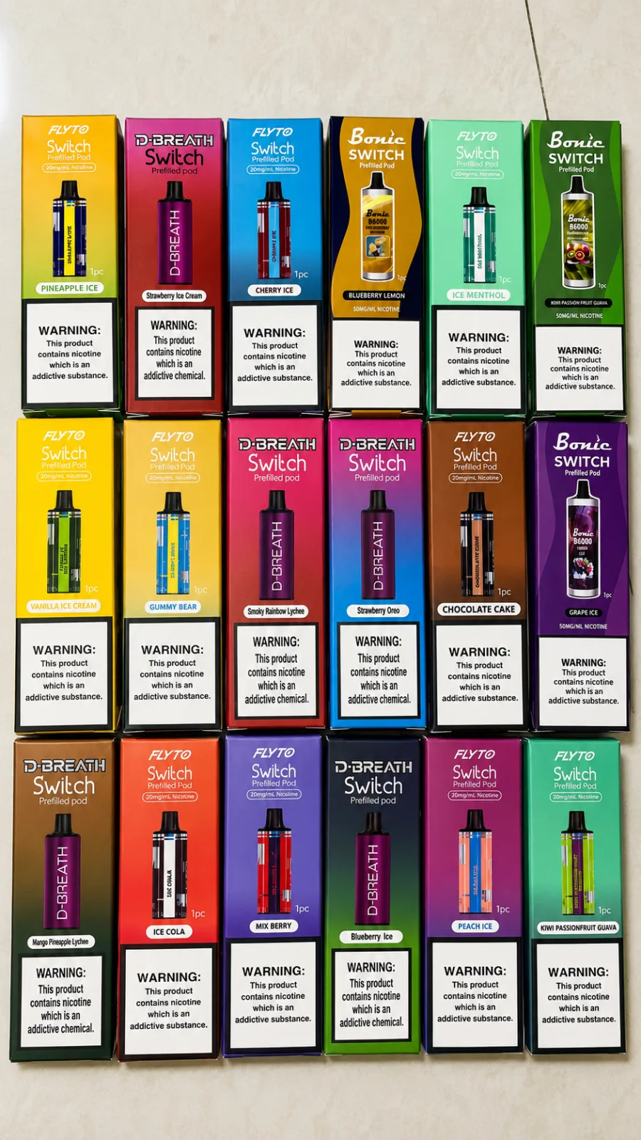 FLYTO Switch Prefilled Pod 30mg/ml Nicotine | Original Disposable Vape Pod product image 2